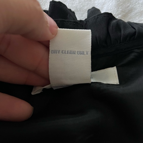 Gracie 100% Silk Ruffle Collar Mini Dress - Picture 4 of 7